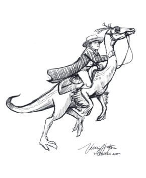 Dino and Rider sketch