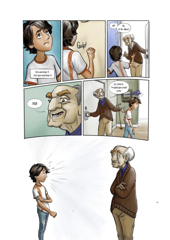 Sample page of graphic novel